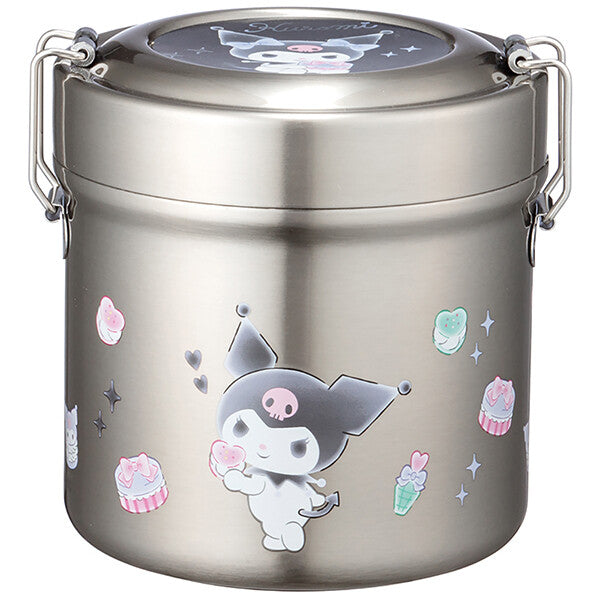 KUROMI雙層抗菌 真空不鏽鋼保溫飯壺/湯壺600ml - Madingding