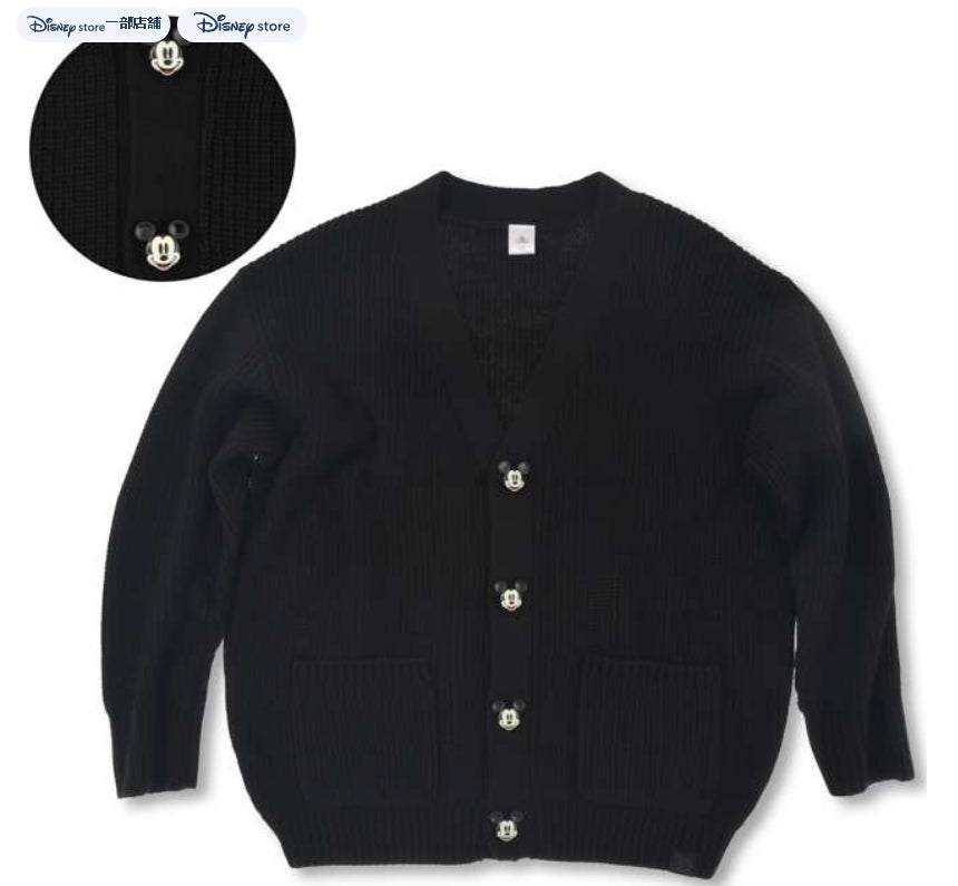 Mickey Mouse knitted button coat