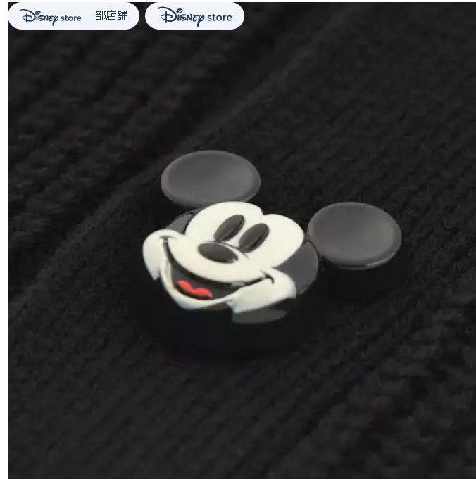 Mickey Mouse knitted button coat