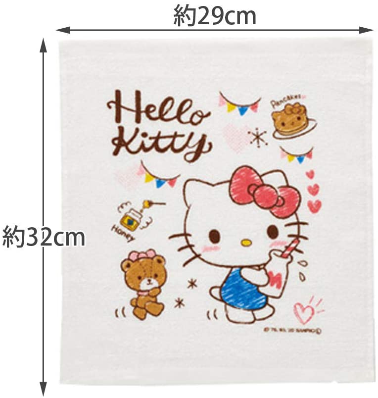 HELLO KITTY全棉印花面巾3條 - Madingding