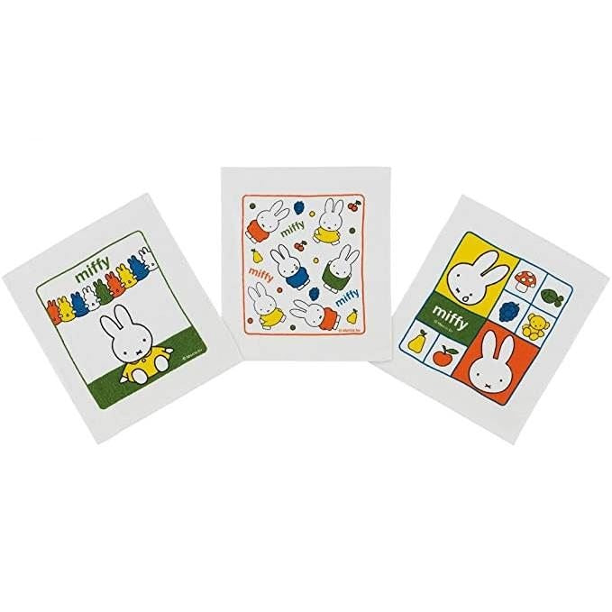 MIFFY 全棉印花面巾3條 - Madingding