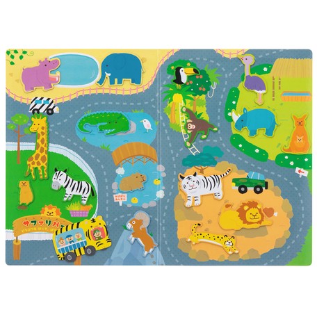 ZOO 動物園 場景學習磁貼書 - Madingding