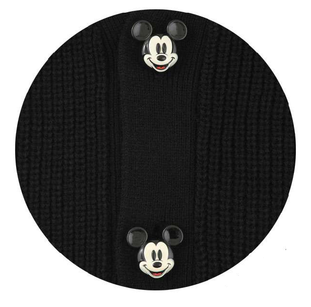 Mickey Mouse knitted button coat