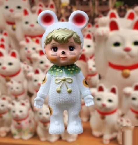 🐾🐱 新年招財貓(招き猫)偶娃 🤎🤍 チャーミーちゃん🎺🎺