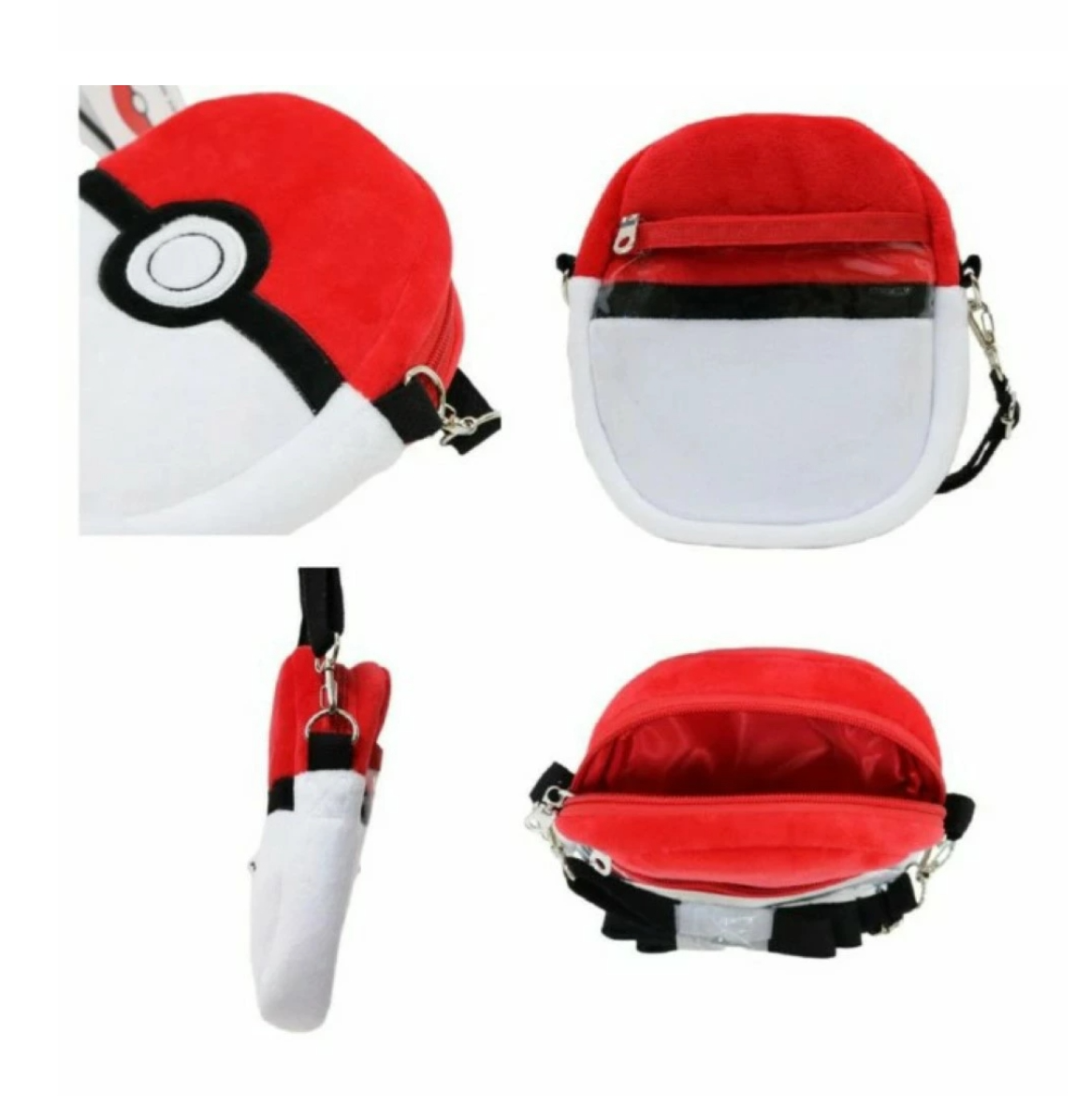 2024 POKEMON series new three-dimensional shape diagonal bag mobile phone zipper bag