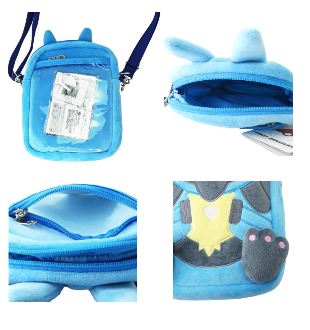 2024 POKEMON series new three-dimensional shape diagonal bag mobile phone zipper bag