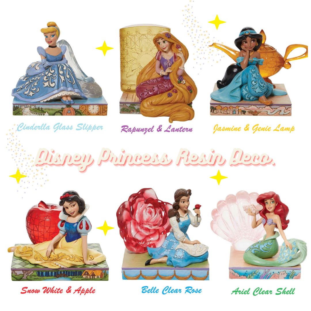 👑迪士尼公主精品雕塑擺設 Disney Princess Stone Resin Figurine [日本直送]